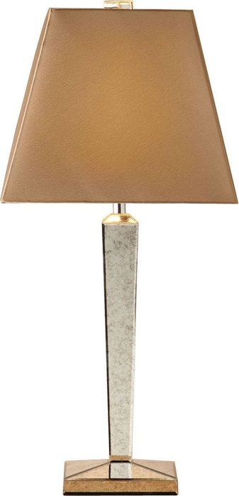 Настольная лампа Кортни с коричневым абажуром