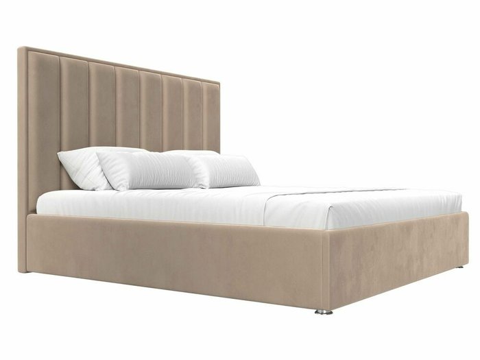 Кровать Афродита 180х200 темно-бежевого цвета с подъемным механизмом - лучшие Кровати для спальни в INMYROOM