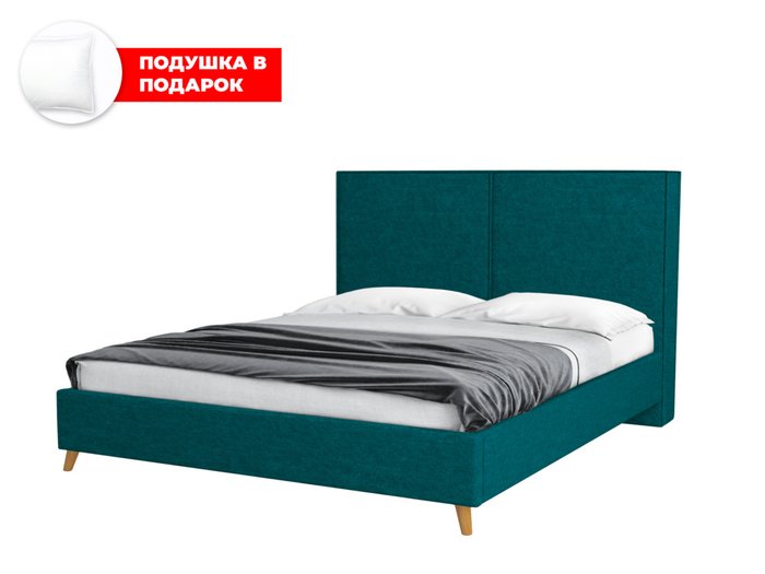 Кровать Atlin 140х200 темно-зеленого цвета с подъемным механизмом