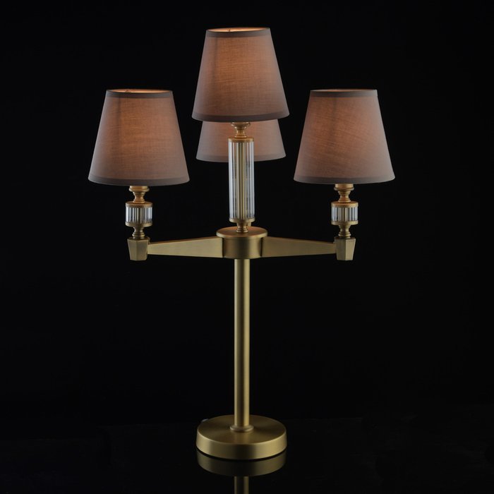 Настольная лампа Дель Рей с серыми абажурами - купить Настольные лампы по цене 22080.0