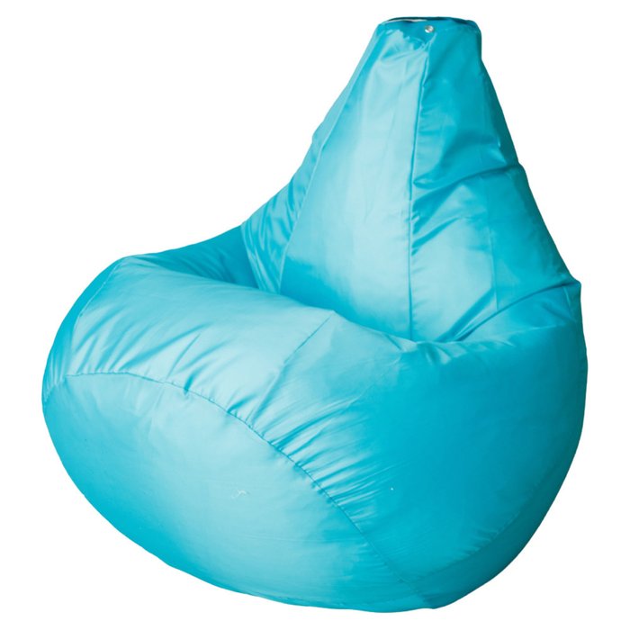 Кресло-мешок Груша L в обивке из ткани оксфорд бирюзового цвета 