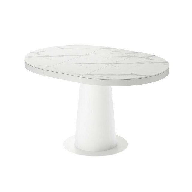 Раздвижной обеденный стол Мирах со столешницей белый мрамор - купить Обеденные столы по цене 152460.0