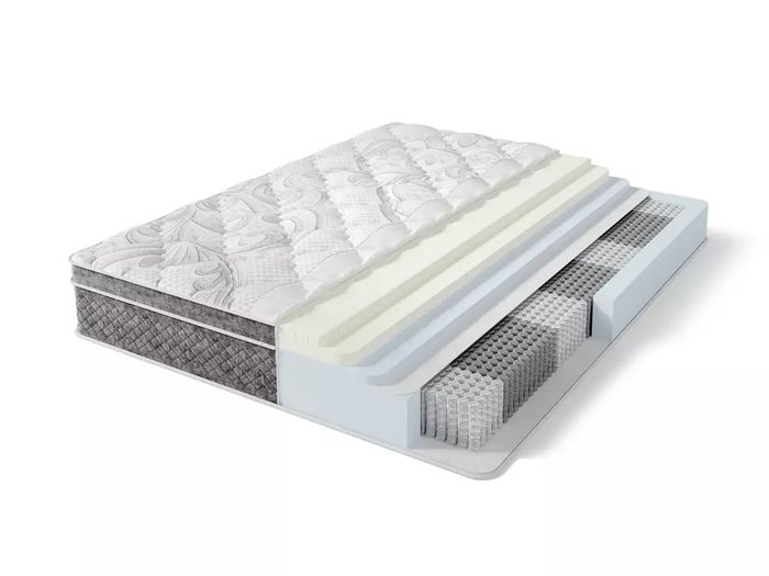 Матрас Lux Premier 180х200 бело-серого цвета