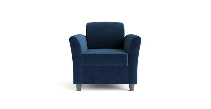 Кресло Катарина темно-синего цвета - купить Интерьерные кресла по цене 19115.0