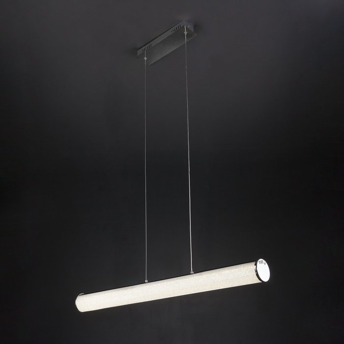 Светодиодный подвесной светильник с хрустальной крошкой 90061/1 хром - лучшие Подвесные светильники в INMYROOM