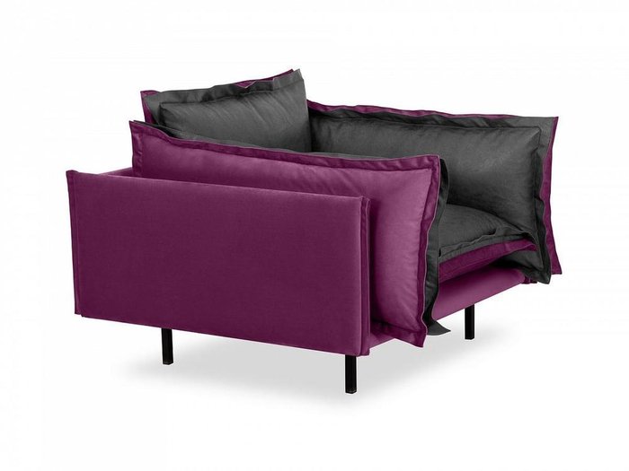 Кресло Barcelona фиолетово-серого цвета - лучшие Интерьерные кресла в INMYROOM