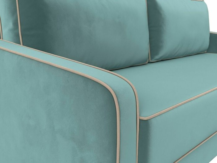Прямой диван-кровать Варшава бирюзового цвета - лучшие Прямые диваны в INMYROOM