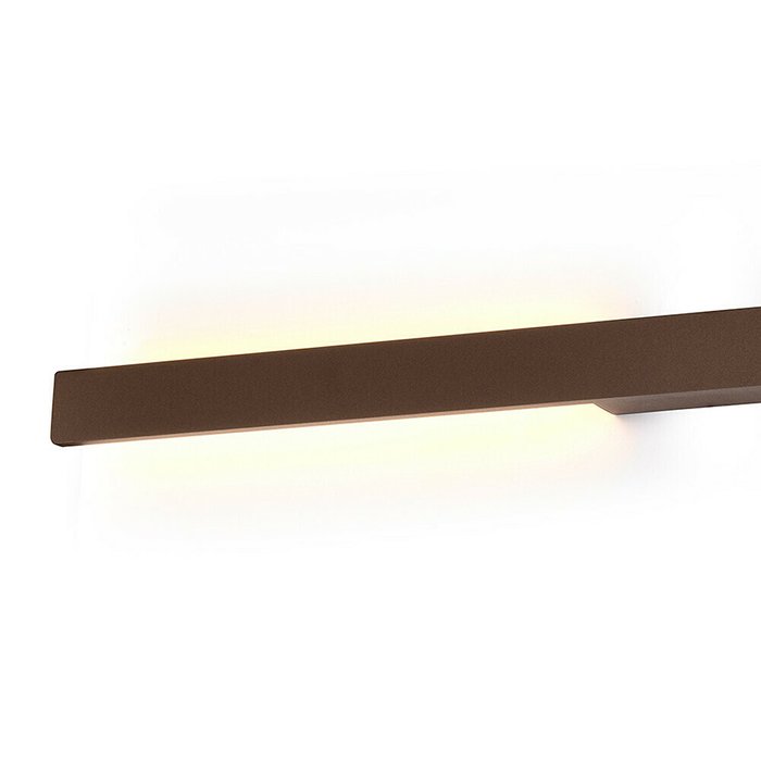 Уличный настенный светильник Lotus M коричневого цвета - купить Настенные уличные светильники по цене 30604.0