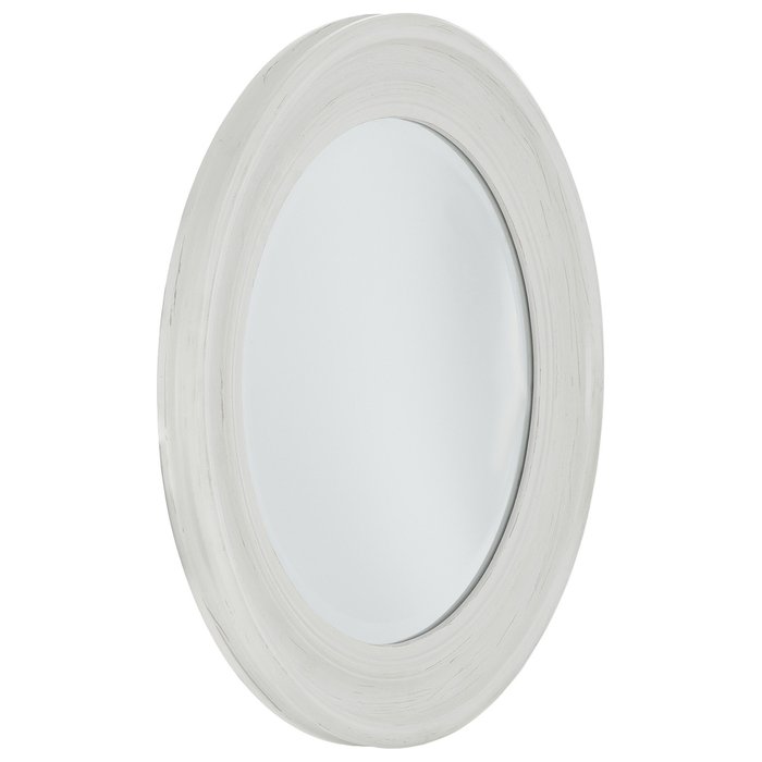 Зеркало настенное Тарту белого цвета  - купить Настенные зеркала по цене 6490.0