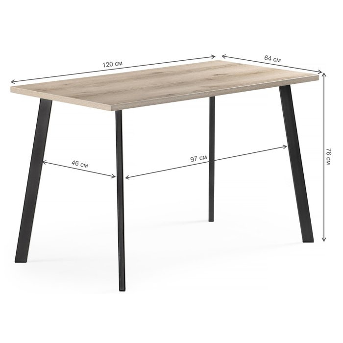 Обеденный стол Тринити цвета дуб делано  - купить Обеденные столы по цене 7330.0