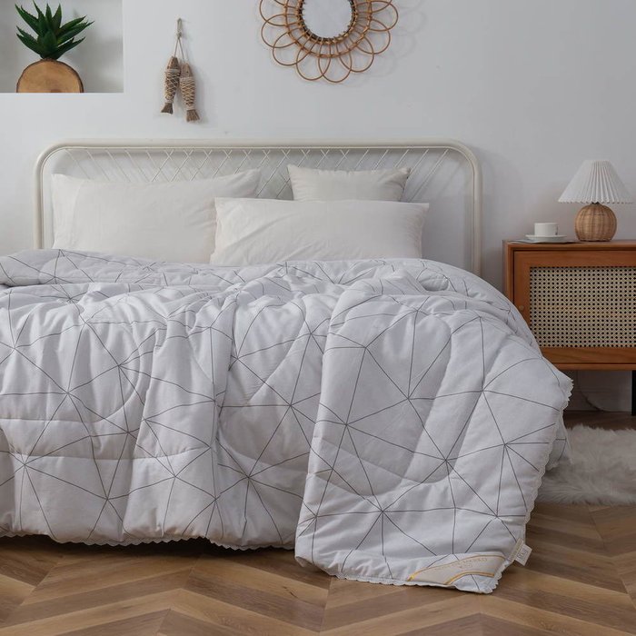 Одеяло Барри 200х220 белого цвета - купить Одеяла по цене 12720.0