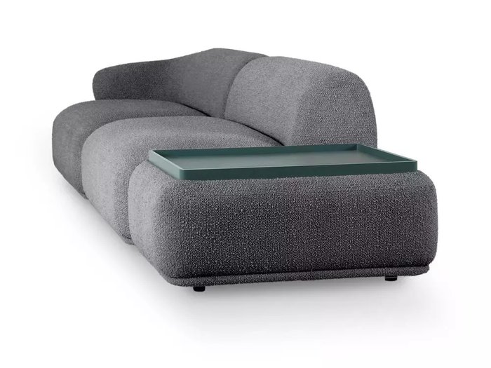 Модульный диван Fabro серого цвета - лучшие Прямые диваны в INMYROOM