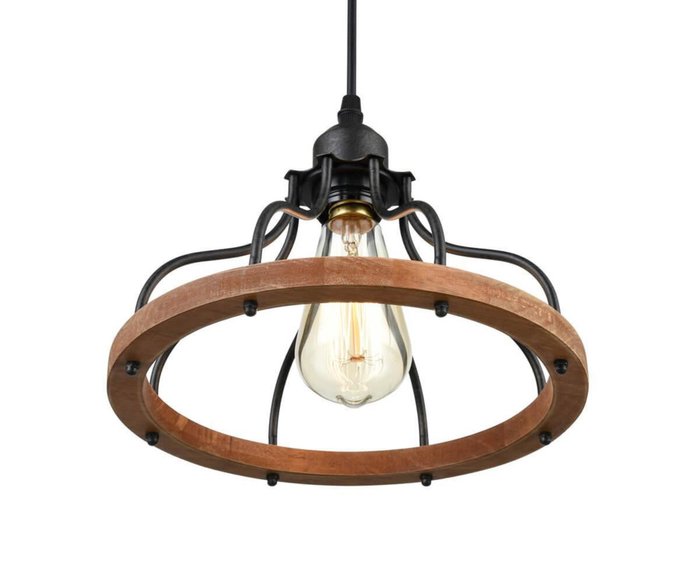 Подвесной светильник Franco из металла и дерева - лучшие Подвесные светильники в INMYROOM