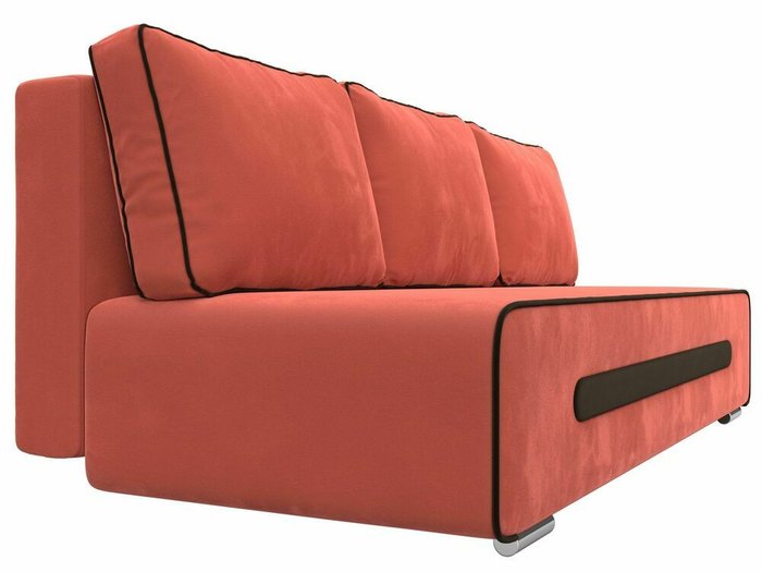 Прямой диван-кровать Приам кораллового цвета - лучшие Прямые диваны в INMYROOM