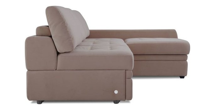 Угловой диван-кровать Бруно коричневого цвета - лучшие Угловые диваны в INMYROOM