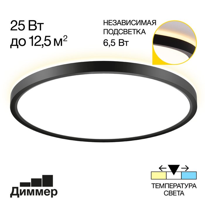 Citilux NORMA CL748321 LED Светильник с подсветкой Чёрный