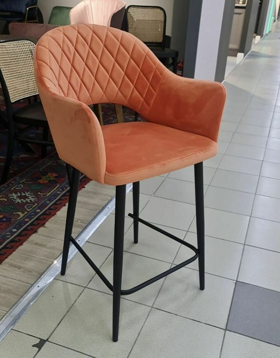 Стул барный Белладжио кораллового цвета - купить Барные стулья по цене 13900.0