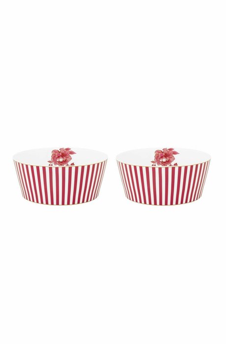 Набор из 2-х пиал Royal Stripes Dark Pink, 15 см Набор из 2-х пиал Royal Stripes Dark Pink, 15 см