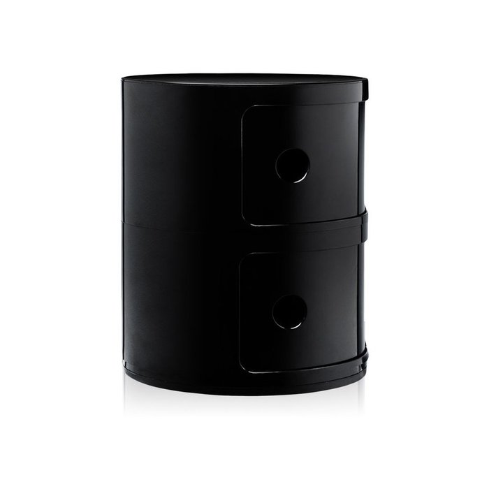Тумба Componibili Black черного цвета - лучшие Прикроватные тумбы в INMYROOM