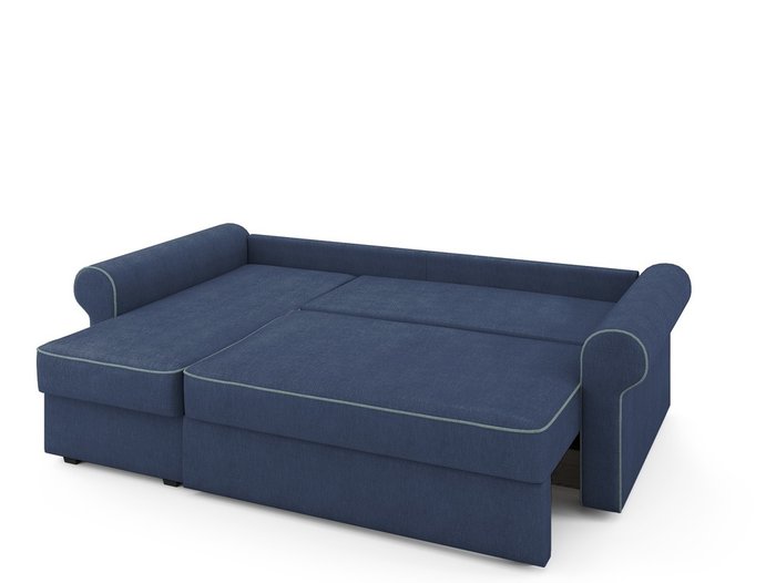 Угловой раскладной диван Tulon левый синего цвета - купить Угловые диваны по цене 79200.0