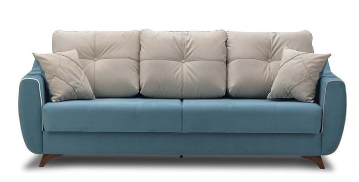Диван-кровать Ланс голубого цвета - лучшие Прямые диваны в INMYROOM