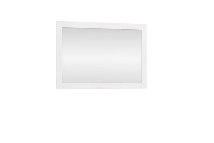 Настенное зеркало Кантри в раме белого цвета - купить Настенные зеркала по цене 5490.0