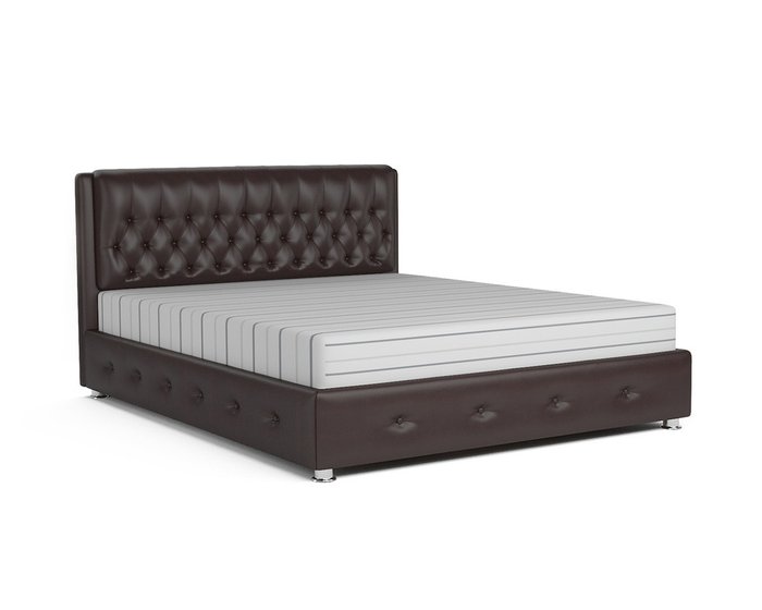Кровать Граф 160х192 темно-коричневого цвета с подъемным механизмом - купить Кровати для спальни по цене 32690.0