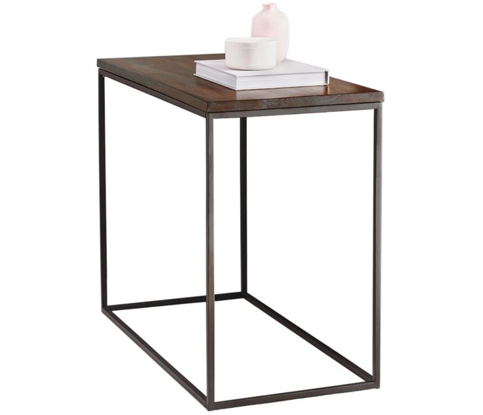 Кофейный столик Брио черно-коричневого цвета