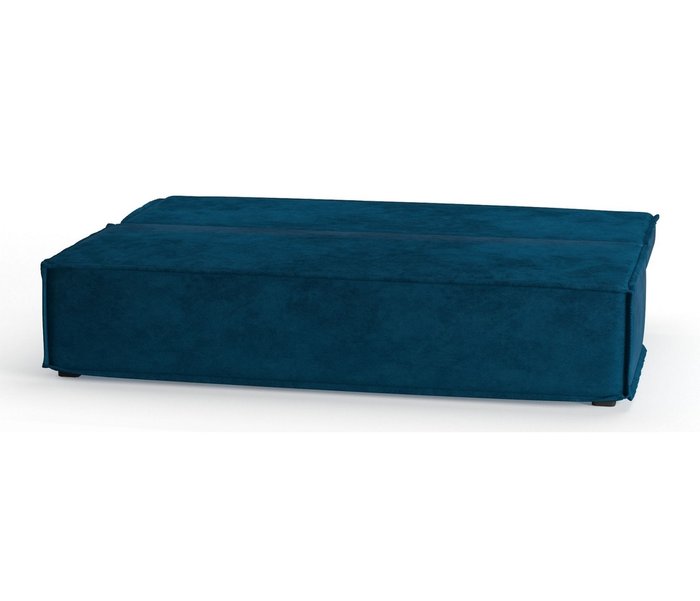Диван-кровать Ли Рой Лайт в обивке из велюра синего цвета - лучшие Прямые диваны в INMYROOM