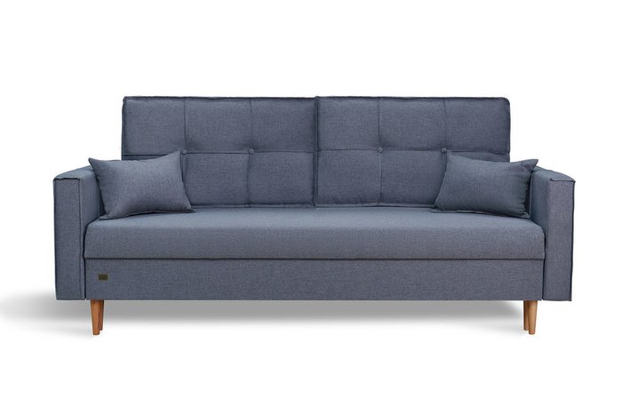 Прямой диван-кровать Капри Capri 28 серого цвета