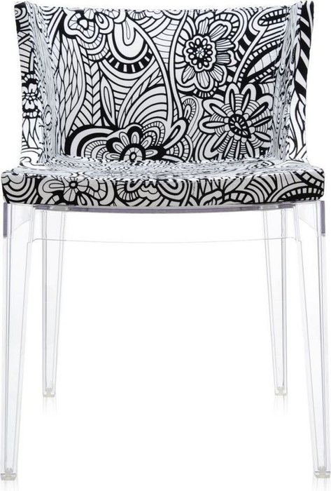 Кресло Mademoiselle a la mode с черно-белым принтом - купить Интерьерные кресла по цене 74610.0