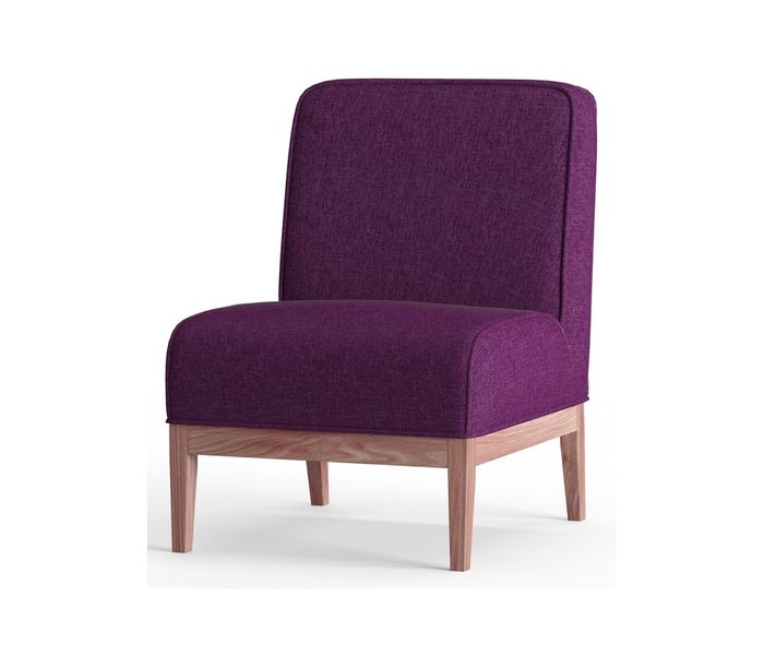 Кресло из рогожки Арагорн фиолетового цвета