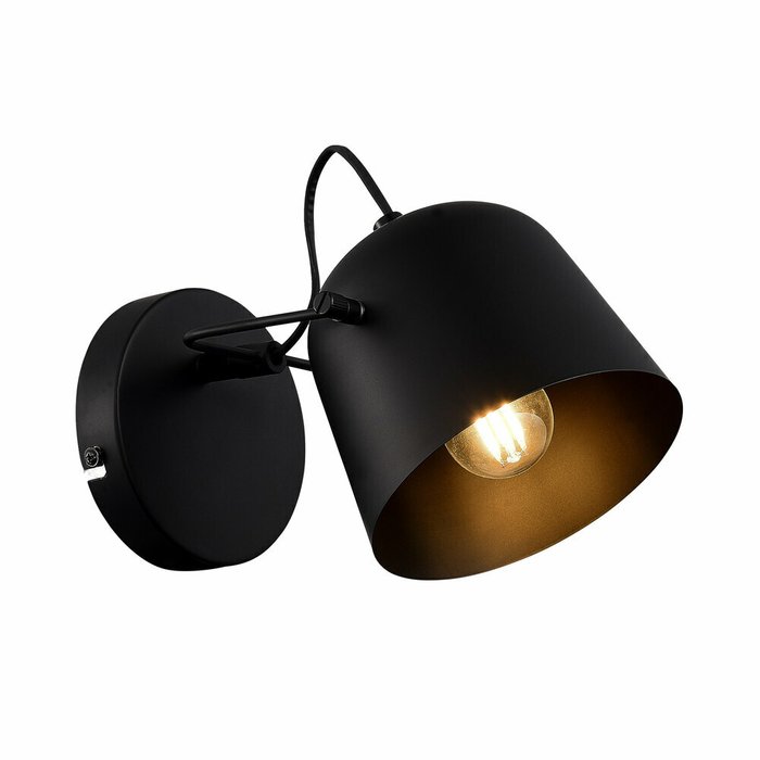 Светильник настенный Черный/Черный E27 1*40W BLANK