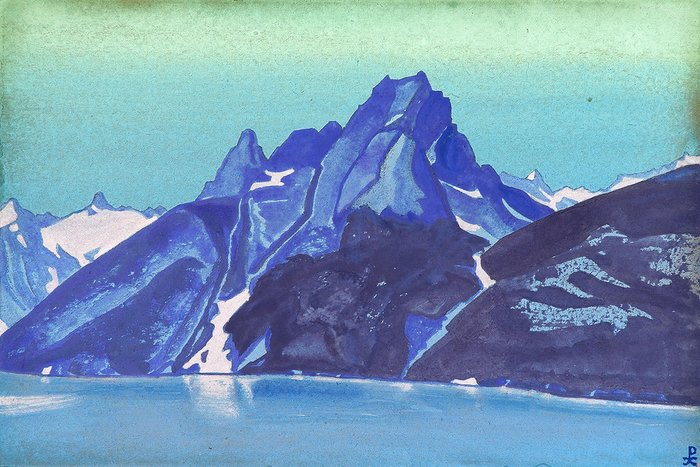 Репродукция картины на холсте Озеро Нагов Кашмир 1936 г.