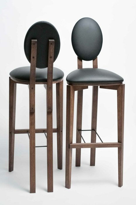 Стул барный Ellipse черно-коричневого цвета - лучшие Барные стулья в INMYROOM