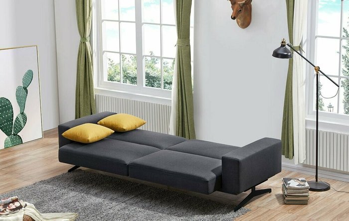 Диван-кровать Soho цвета графит - купить Прямые диваны по цене 82500.0 Диван-кровать Soho цвета графит - купить Прямые диваны по цене 82500.0