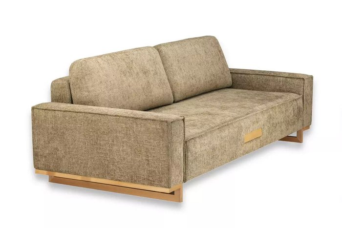 Прямой диван-кровать Лофт Комфорт бежевого цвета - лучшие Прямые диваны в INMYROOM