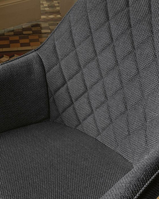 AMINY Chair fabric dark grey - лучшие Обеденные стулья в INMYROOM