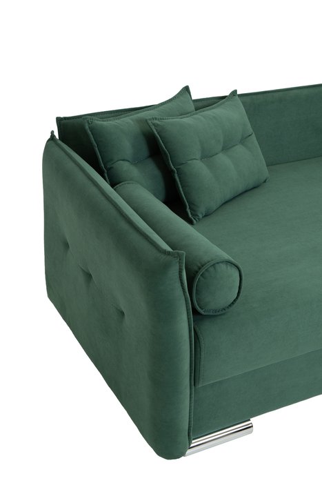 Диван Эллада 2 NEW зеленого цвета - купить Прямые диваны по цене 35467.0