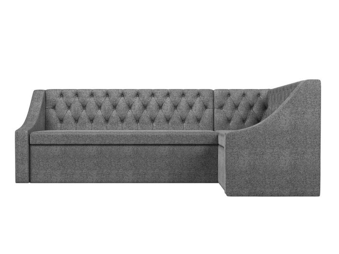 Кухонный угловой диван-кровать Мерлин серого цвета правый угол - купить Угловые диваны по цене 49999.0