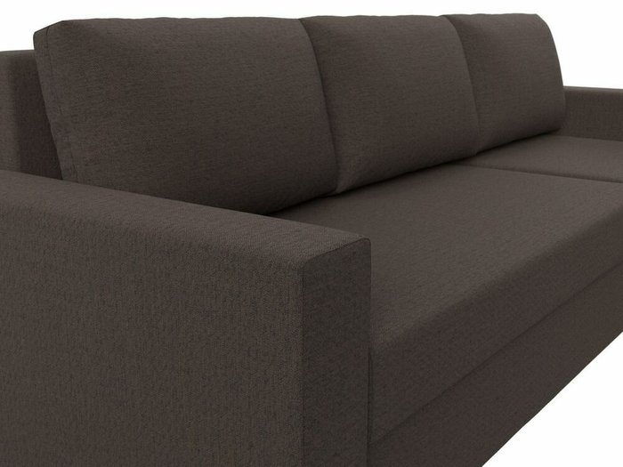 Угловой диван-кровать Траумберг Лайт темно-коричневого цвета правый угол - лучшие Угловые диваны в INMYROOM