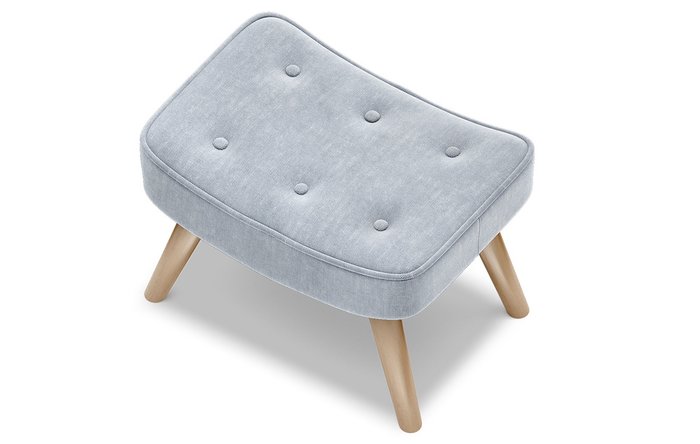 Оттоманка Hygge Classic голубого цвета Оттоманка Hygge Classic голубого цвета