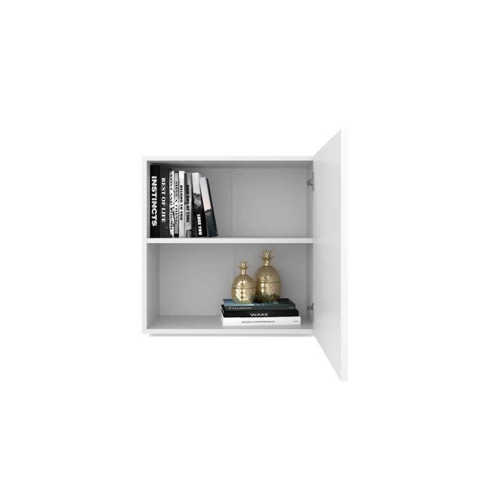 Шкаф навесной Селеста цвета белый текстурный - купить Шкафы распашные по цене 6643.0