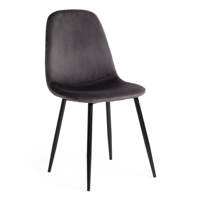 Комплект из четырех стульев Breeze темно-серого цвета - купить Обеденные стулья по цене 6640.0