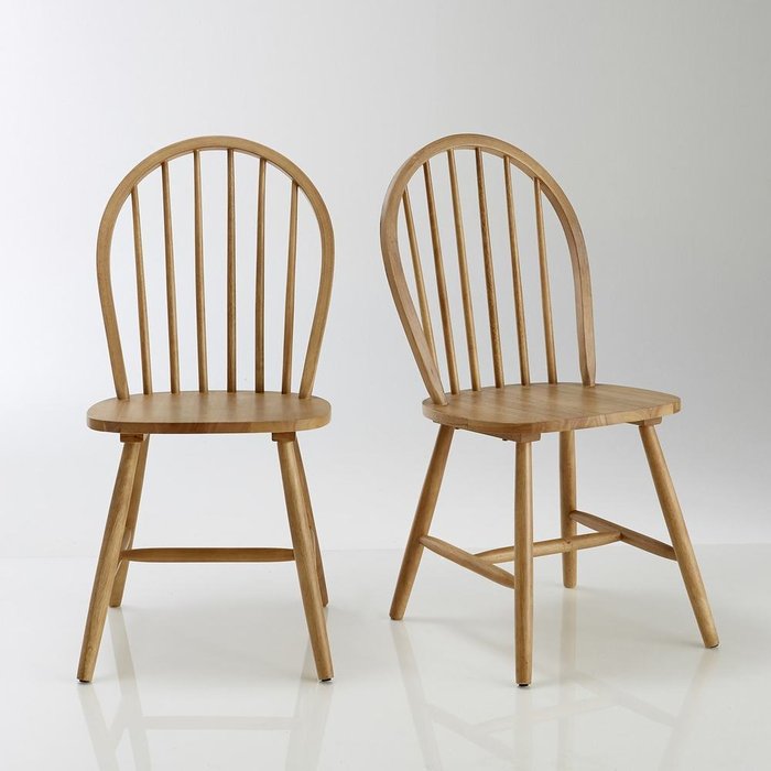 Комплект из двух стульев Windsor бежевого цвета