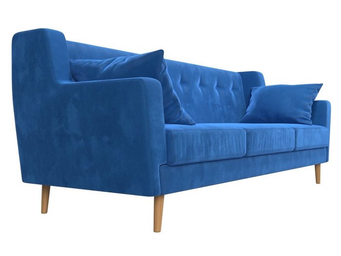 Диван Брайтон голубого цвета - лучшие Прямые диваны в INMYROOM