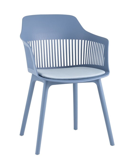 Стул Crocus голубого цвета с подушкой - купить Обеденные стулья по цене 5990.0