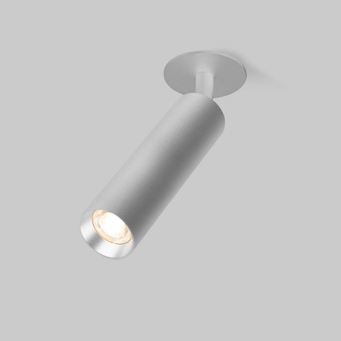 Встраиваемый светодиодный светильник Diffe 1 серебряного цвета
