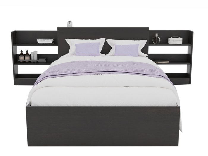 Кровать Доминика 120х200 цвета венге с матрасом  - купить Кровати для спальни по цене 23100.0