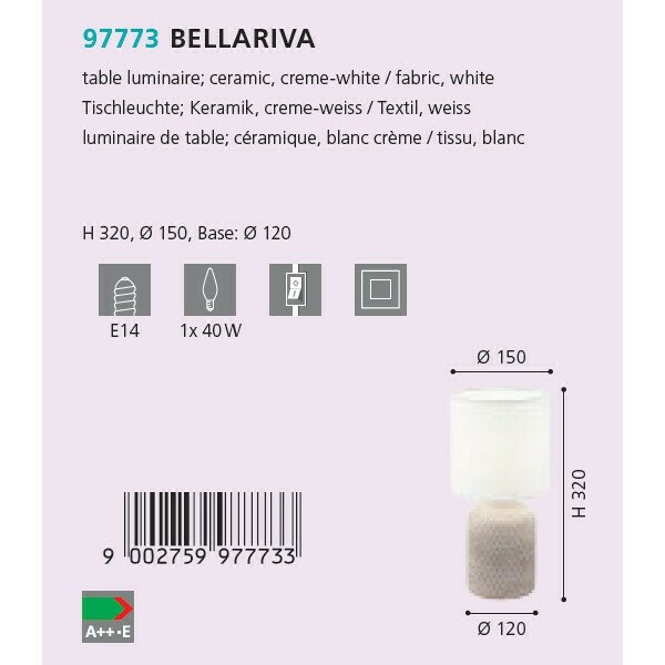 Лампа настольная Eglo Bellariva 97773 - купить Настольные лампы по цене 2690.0